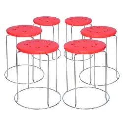 6 Combo Ring Stool (FT- S02) Red