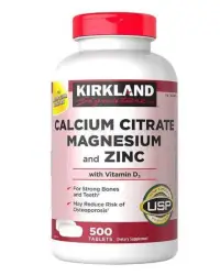 Kirkland Calcium Citrate Magnesium and Zinc with Vitamin D3 500pcs