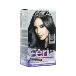 L'Oreal Feria Multi Faceted Shimmering Hair Colour - 20 Natural Black