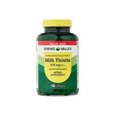 Spring Valley Standardized Milk Thistle 175mg Herbal Supplement Dietary Supplement 180 Capsules