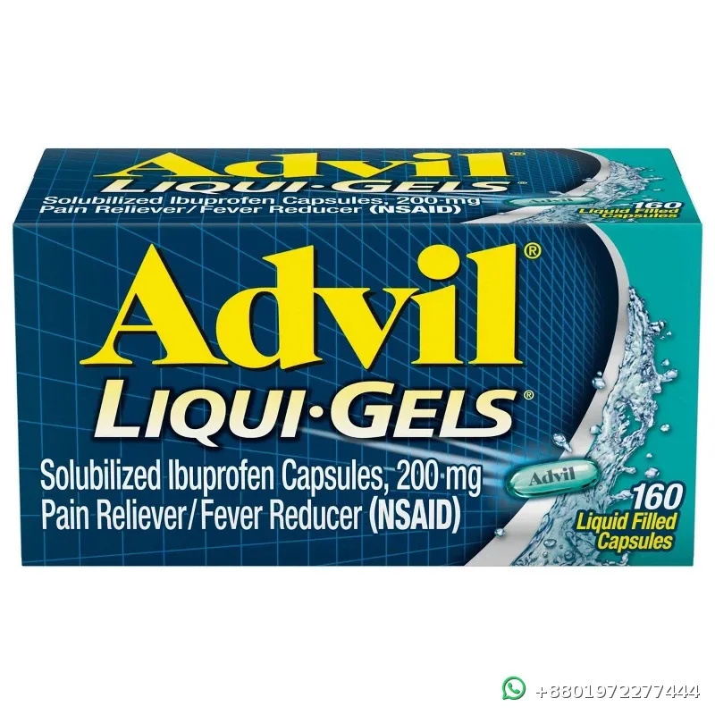 Advil Liqui-Gels Pain Reliever Fever Reducer 160 Capsules
