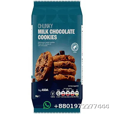 Asda Chunky Milk Chocolate Cookies 180g