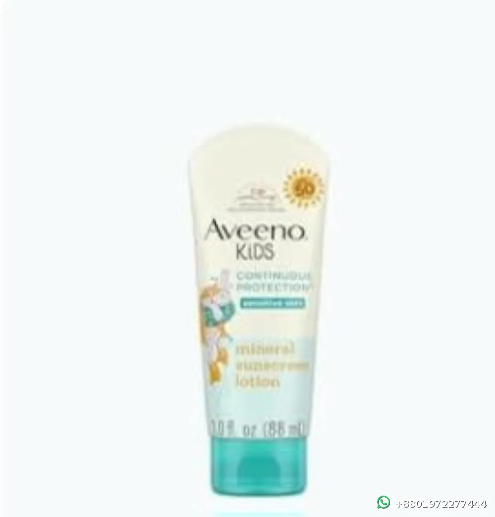 Aveeno Kids Continuous Protection Mineral Sunscreen for Sensitive Skin 88ml