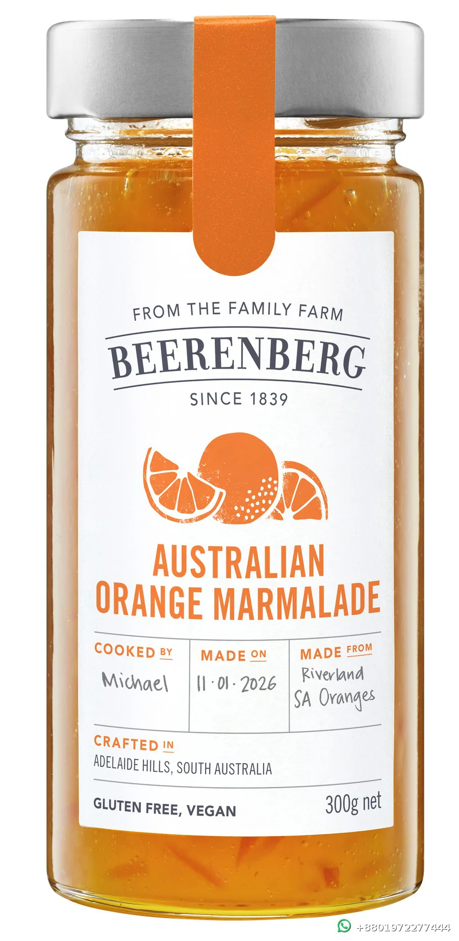 Beerenberg Australian Orange Marmalade 300g