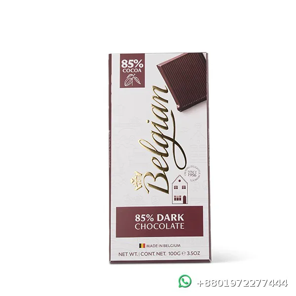 Belgian Dark 85% Chocolate Bar 100g