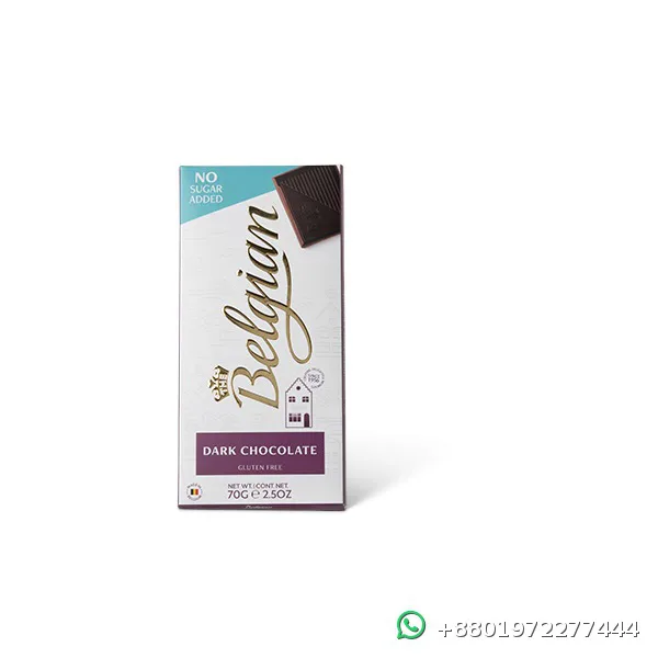 Belgian No Sugar Added Dark Chocolate