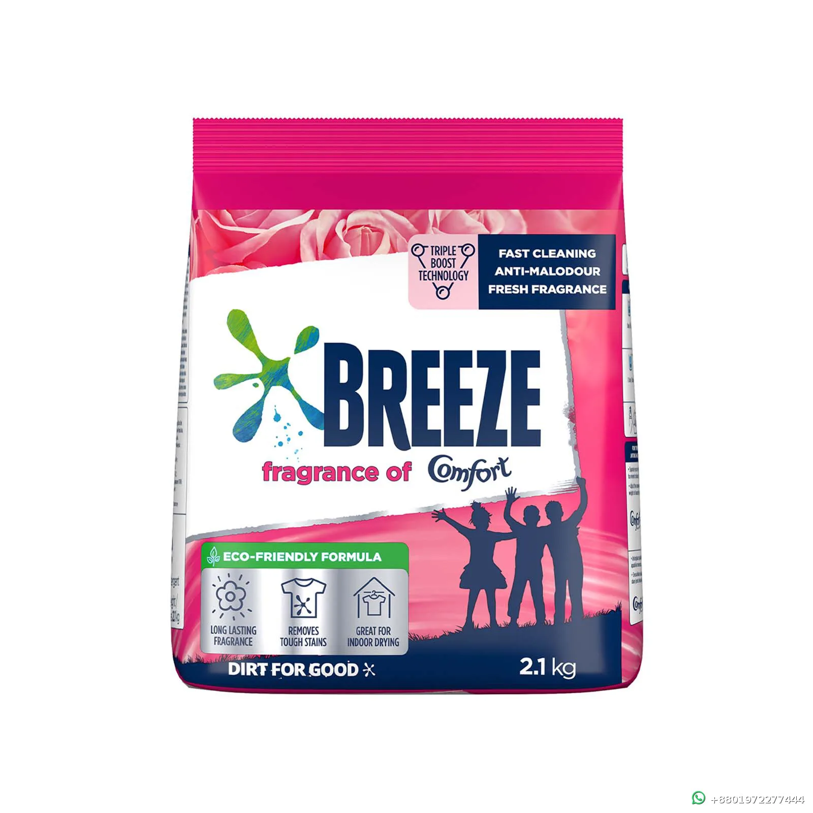 Breeze Fragrance of Comfort Detergent Powder 2.1kg