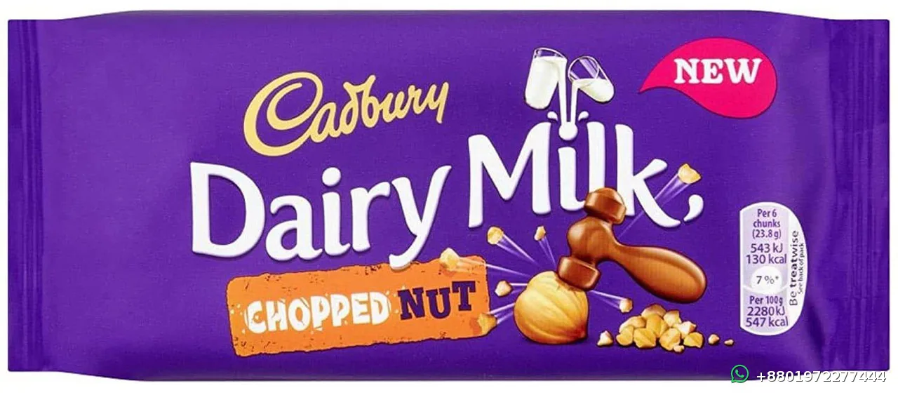 Cadbury Dairy Milk Chopped Nut Bar 95g