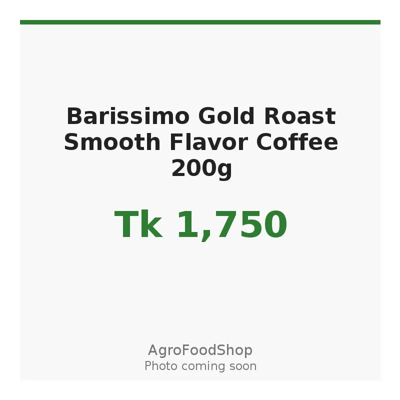Barissimo Gold Roast Smooth Flavor Coffee 200g