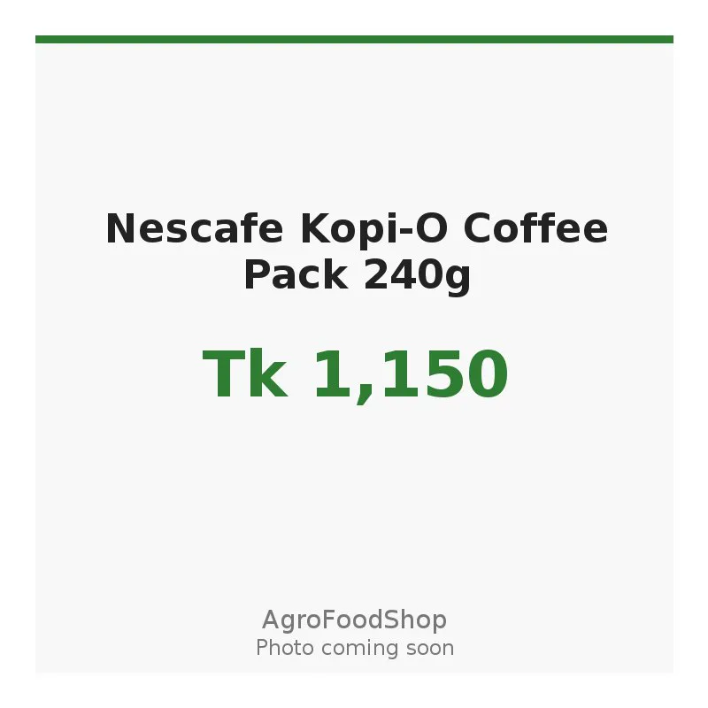 Nescafe Kopi-O Coffee Pack 240g