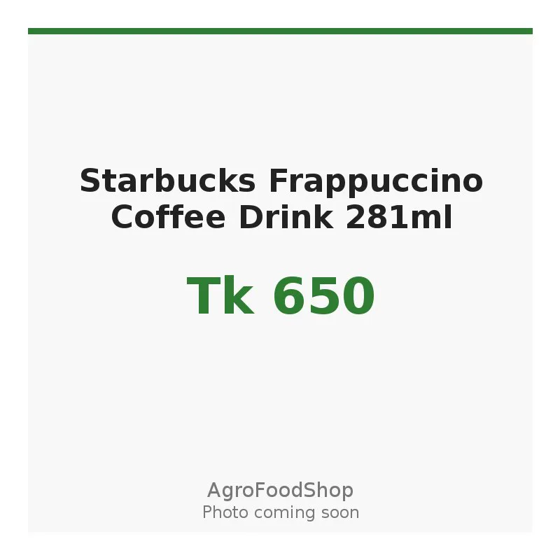 Starbucks Frappuccino Coffee Drink 281ml