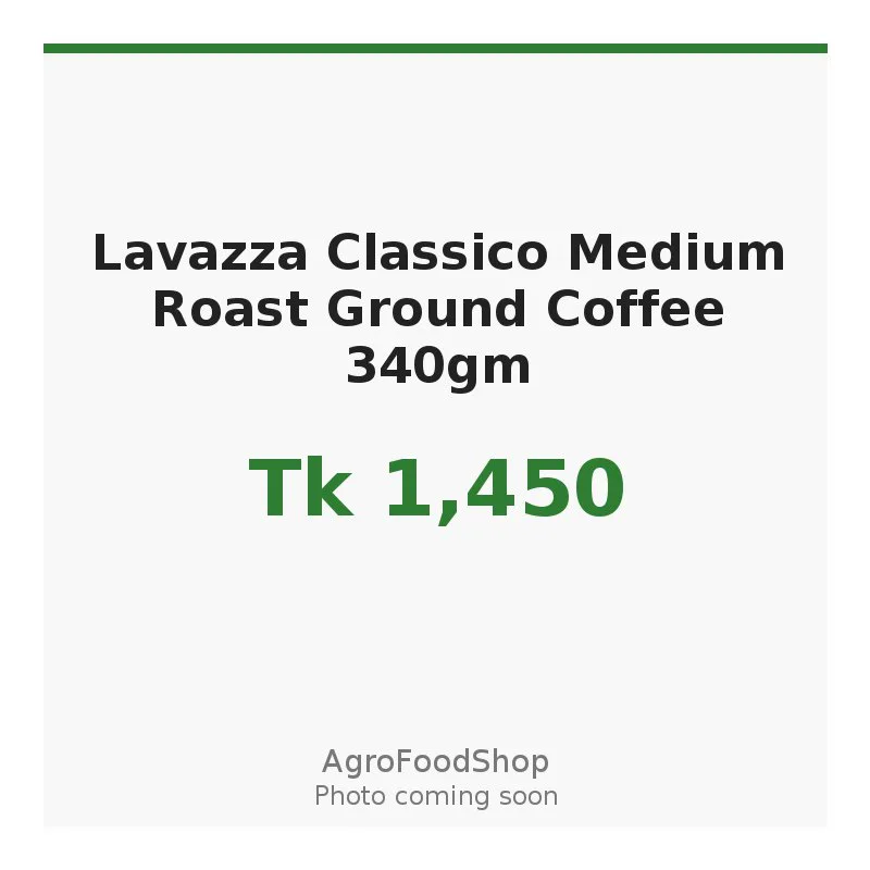 Lavazza Classico Medium Roast Ground Coffee 340gm