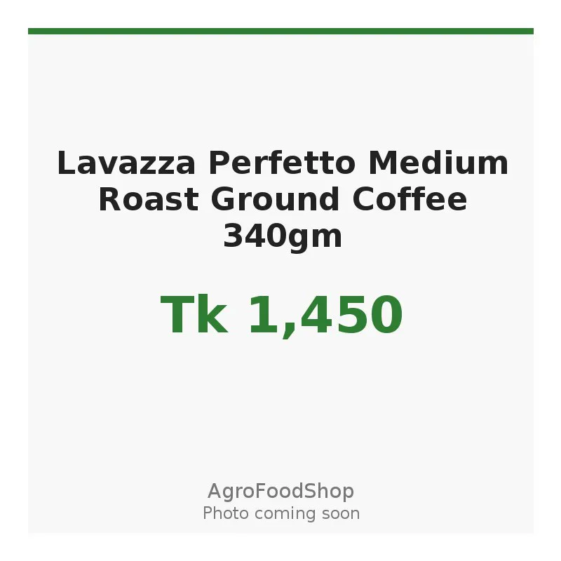 Lavazza Perfetto Medium Roast Ground Coffee 340gm