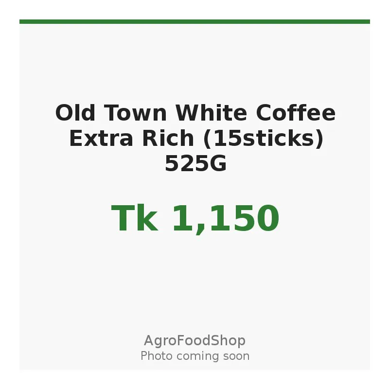 Old Town White Coffee Extra Rich (15sticks) 525G