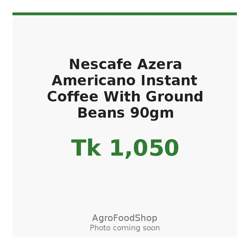 Nescafe Azera Americano Instant Coffee With Ground Beans 90gm