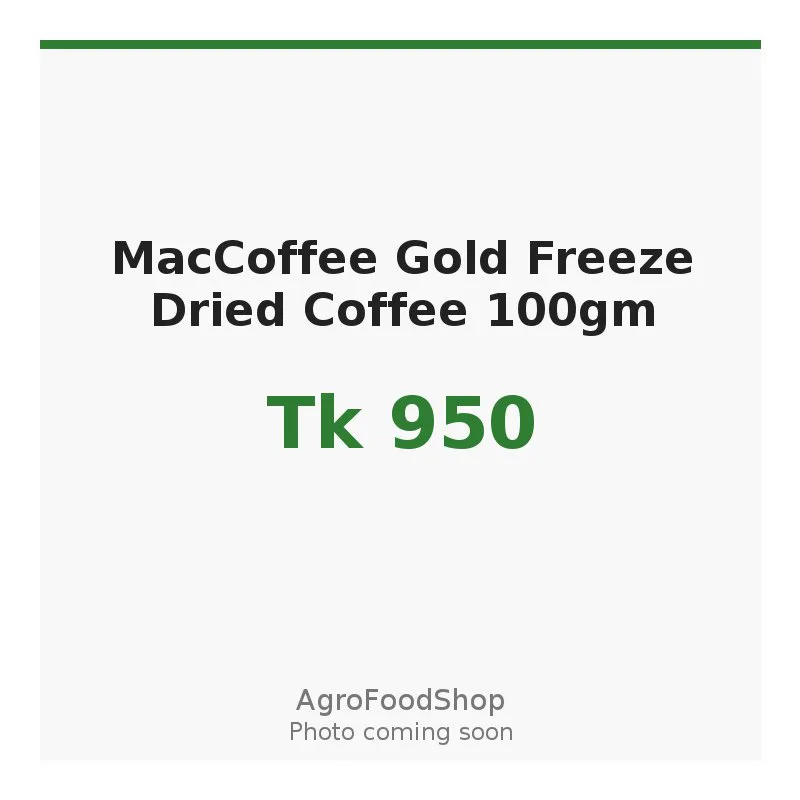 MacCoffee Gold Freeze Dried Coffee 100gm