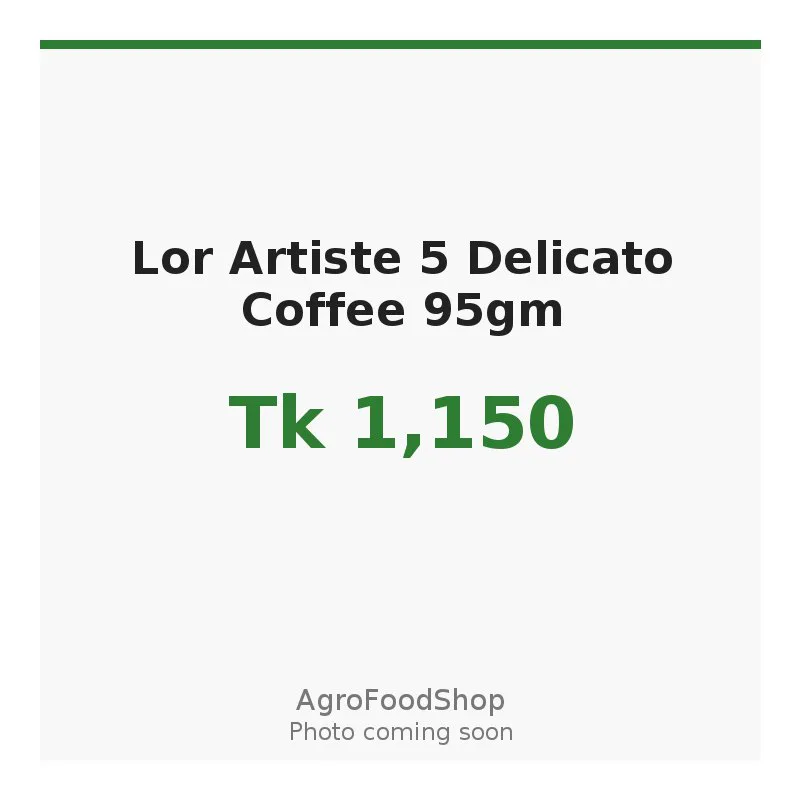 Lor Artiste 5 Delicato Coffee 95gm