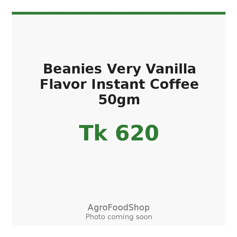 Beanies Very Vanilla Flavor Instant Coffee 50gm