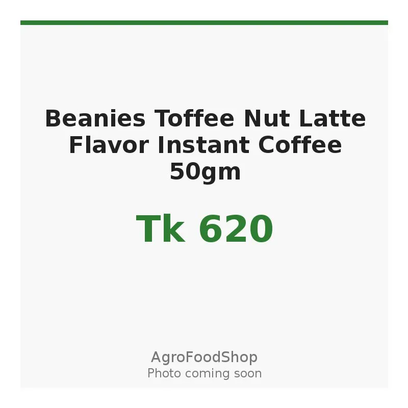 Beanies Toffee Nut Latte Flavor Instant Coffee 50gm