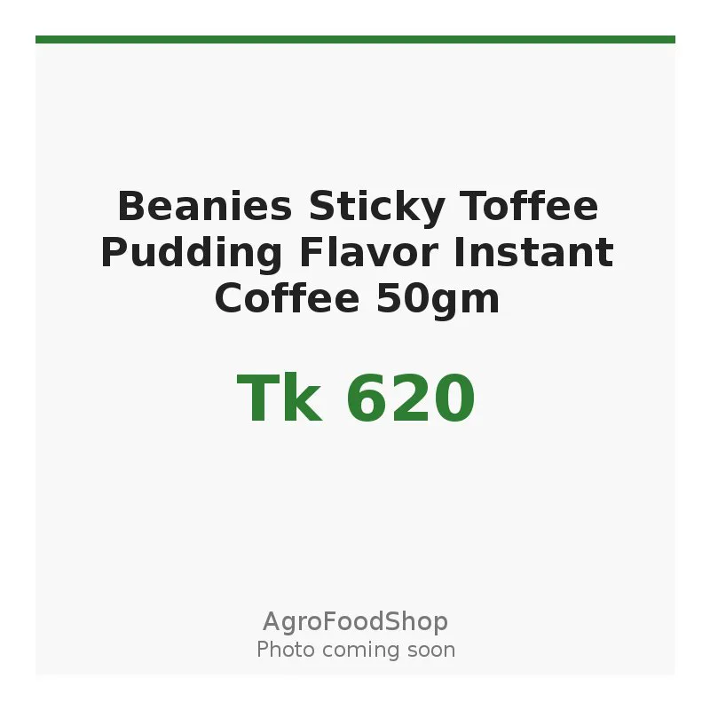 Beanies Sticky Toffee Pudding Flavor Instant Coffee 50gm