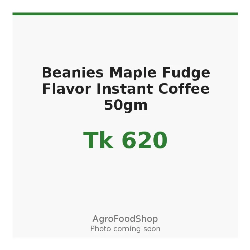Beanies Maple Fudge Flavor Instant Coffee 50gm