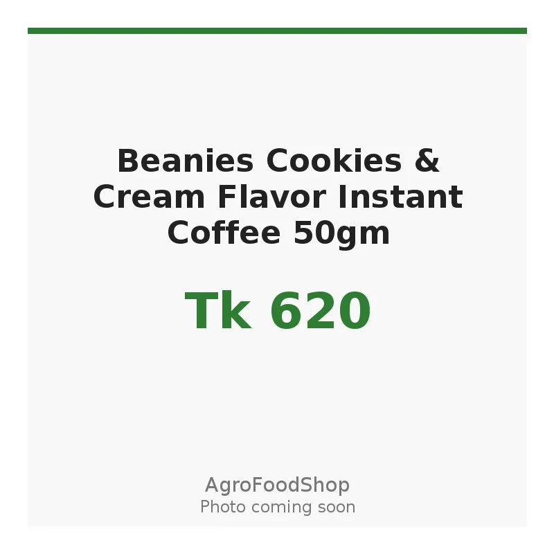 Beanies Cookies & Cream Flavor Instant Coffee 50gm
