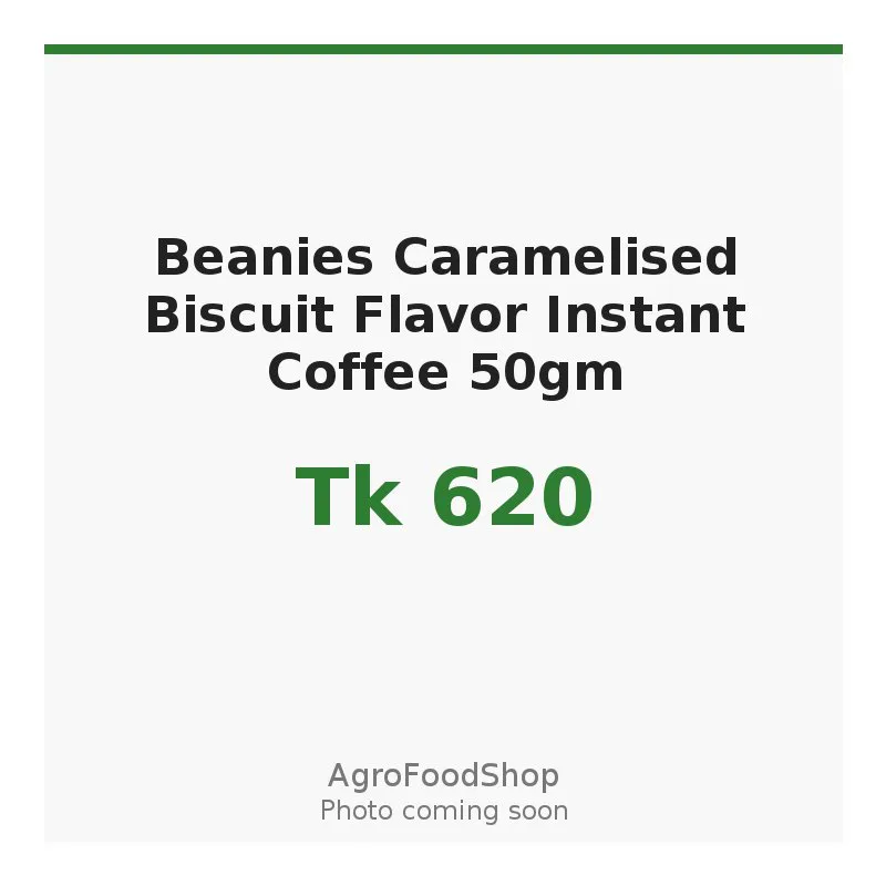 Beanies Caramelised Biscuit Flavor Instant Coffee 50gm