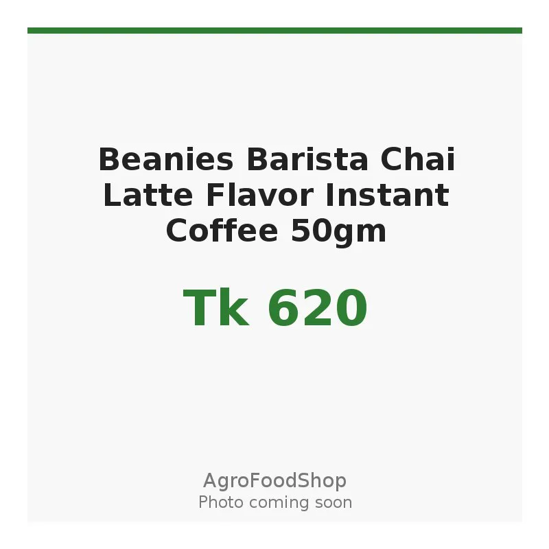 Beanies Barista Chai Latte Flavor Instant Coffee 50gm