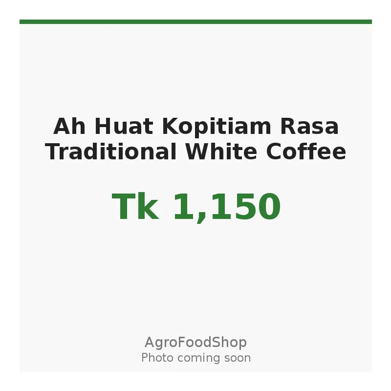 Ah Huat Kopitiam Rasa Traditional White Coffee