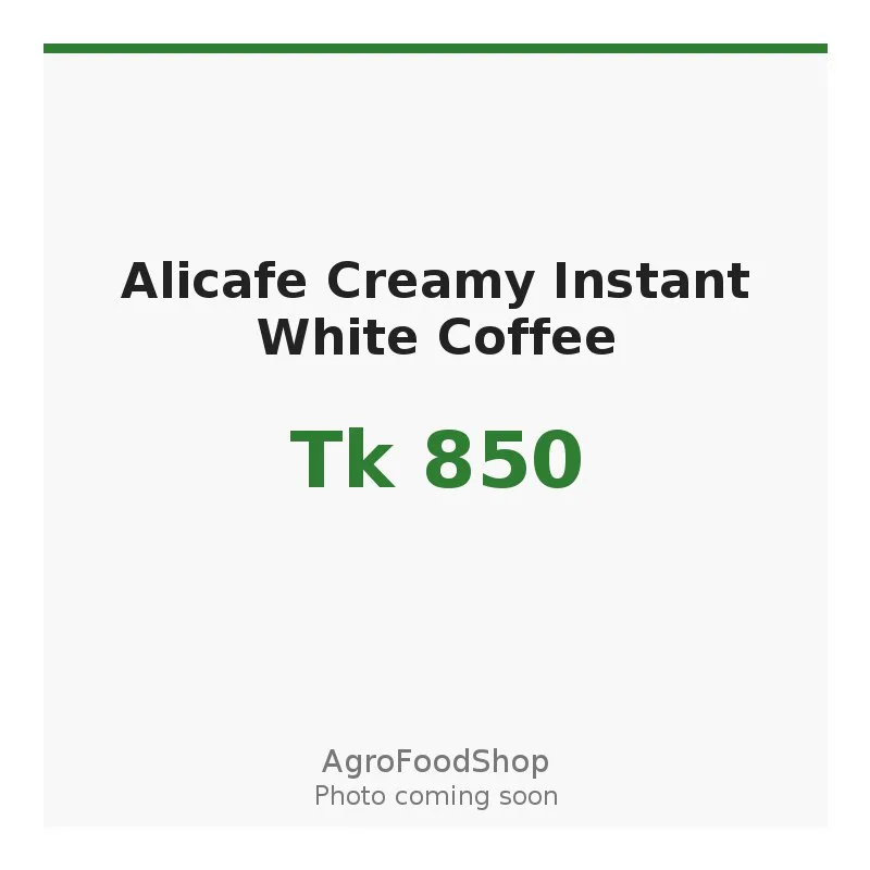Alicafe Creamy Instant White Coffee