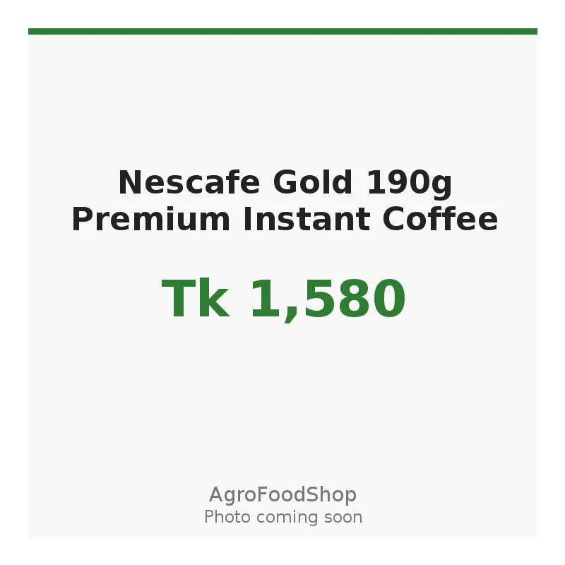 Nescafe Gold 190g Premium Instant Coffee