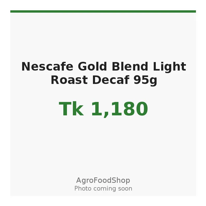 Nescafe Gold Blend Light Roast Decaf 95g