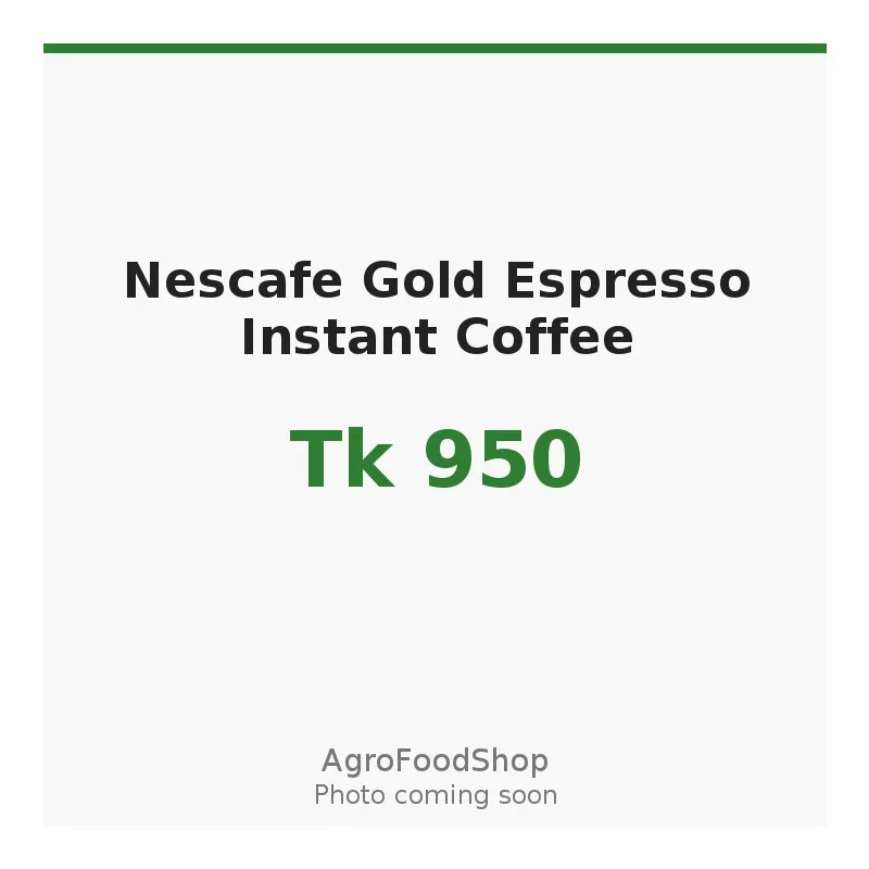 Nescafe Gold Espresso Instant Coffee