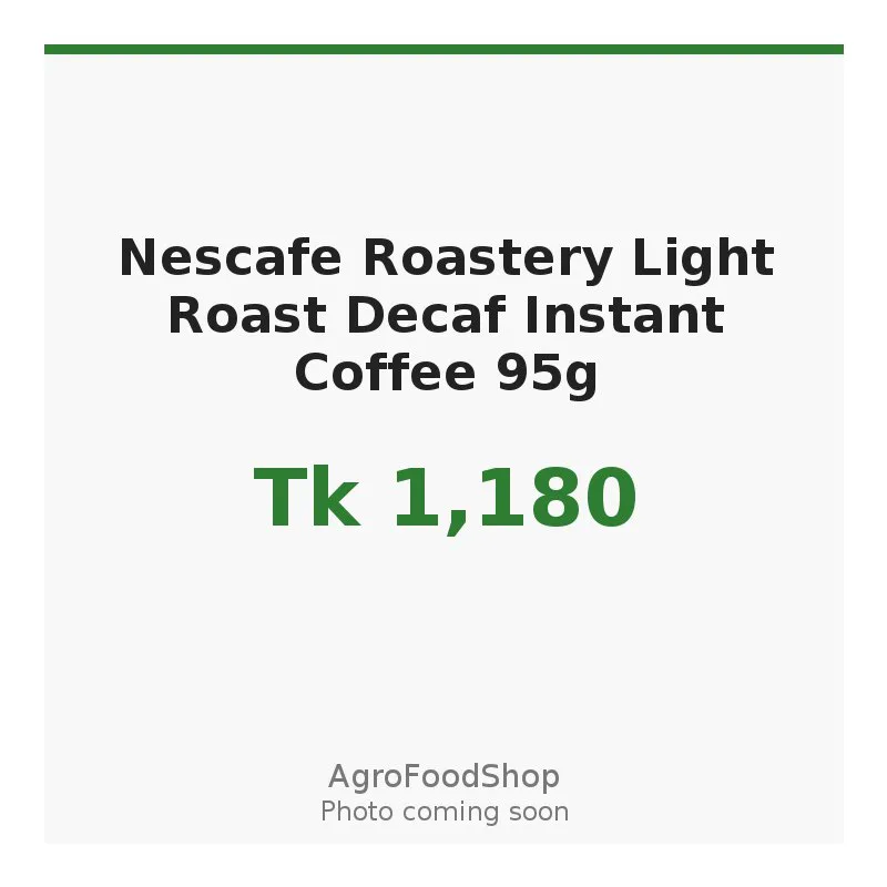 Nescafe Roastery Light Roast Decaf Instant Coffee 95g