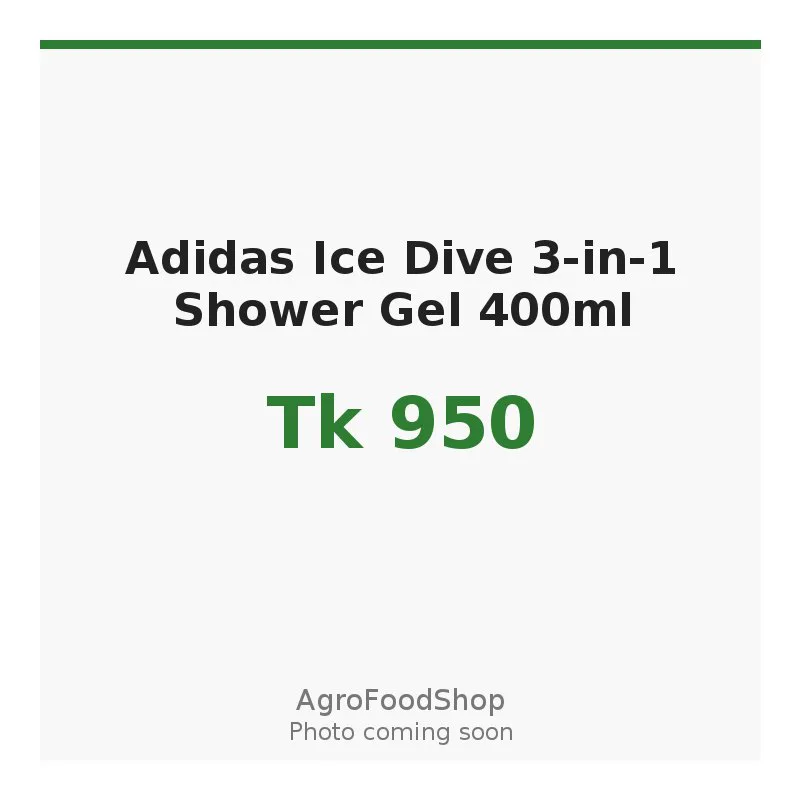 Adidas Ice Dive 3-in-1 Shower Gel 400ml