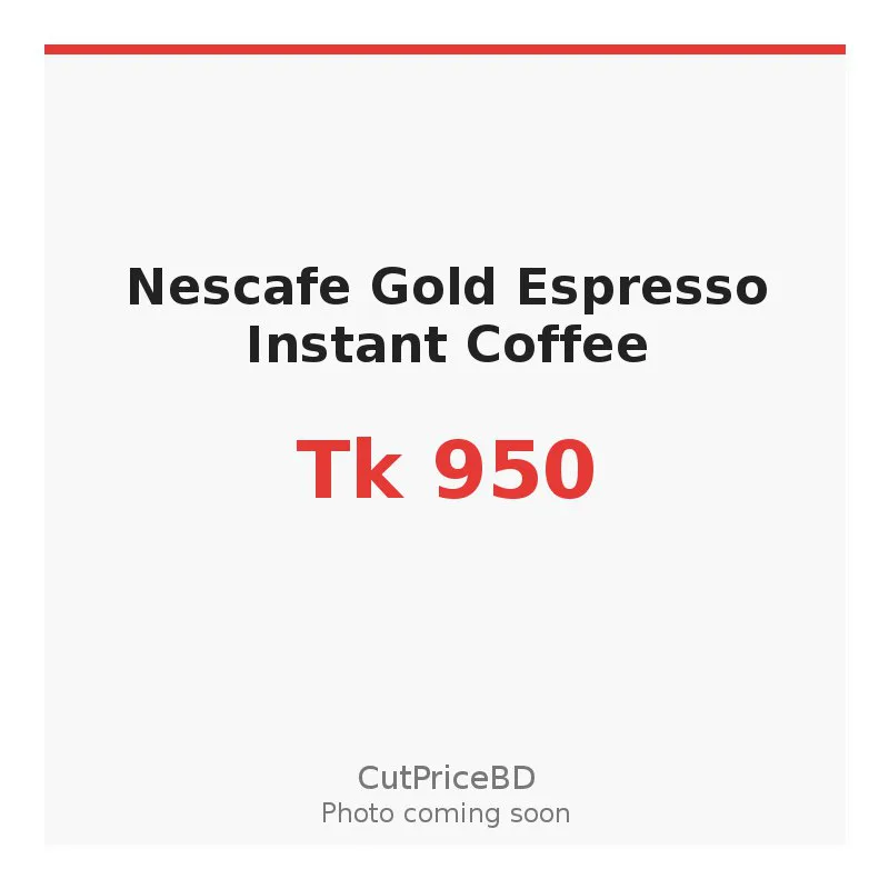 Nescafe Gold Espresso Instant Coffee