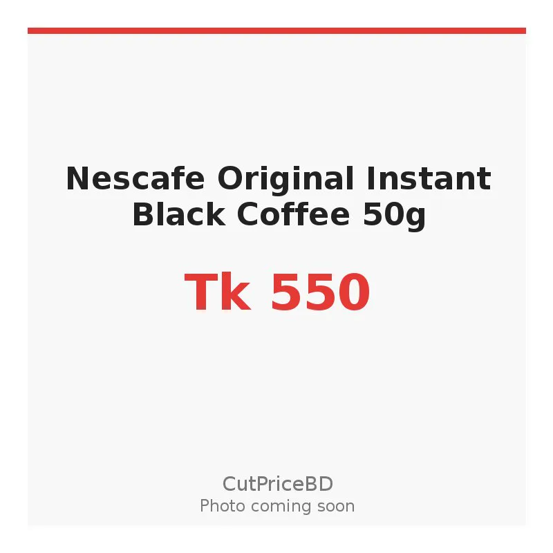 Nescafe Original Instant Black Coffee 50g