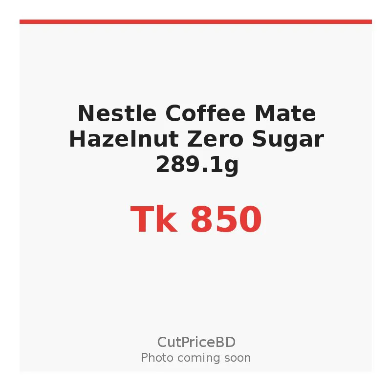 Nestle Coffee Mate Hazelnut Zero Sugar 289.1g