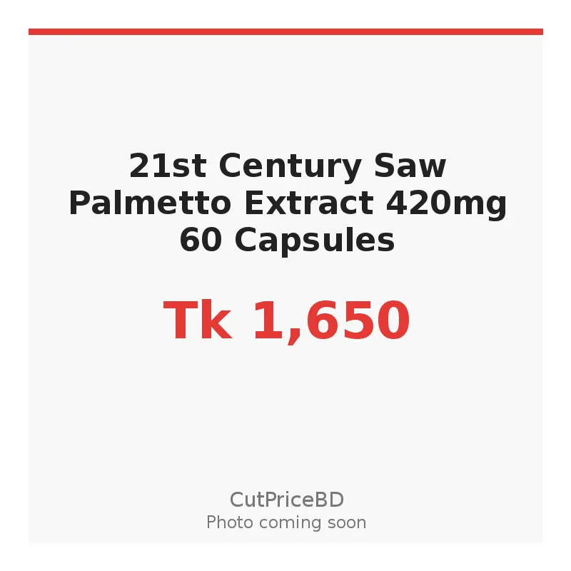 21st Century Saw Palmetto Extract 420mg 60 Capsules