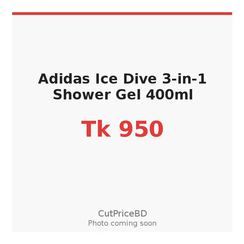 Adidas Ice Dive 3-in-1 Shower Gel 400ml