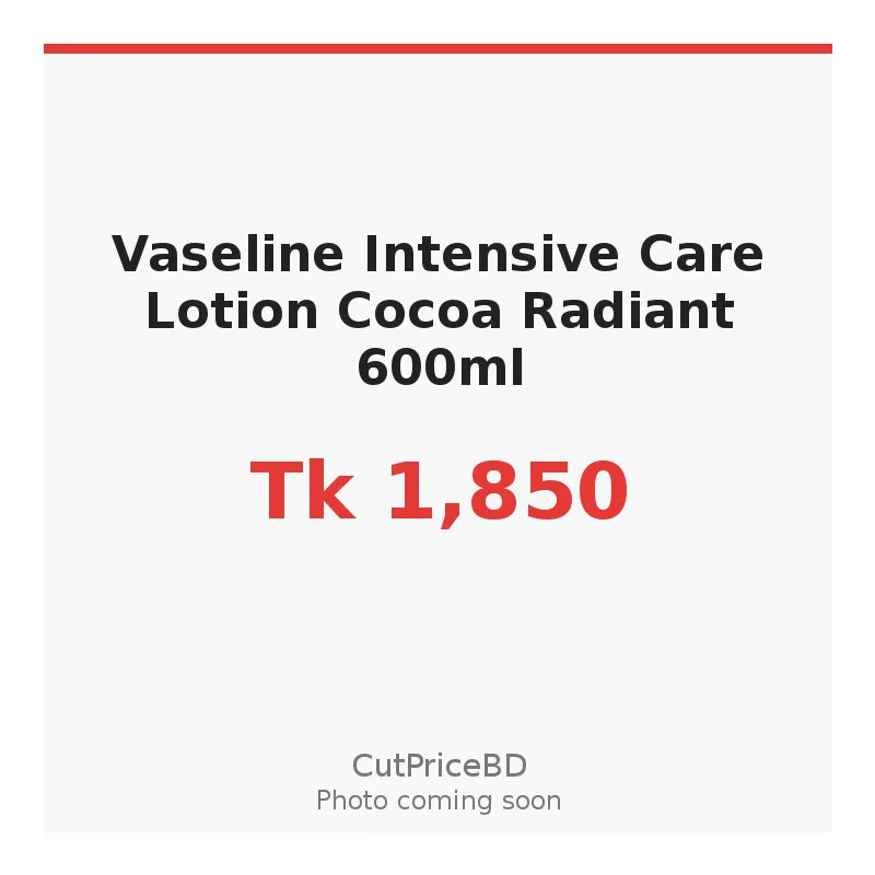 Vaseline Intensive Care Lotion Cocoa Radiant 600ml