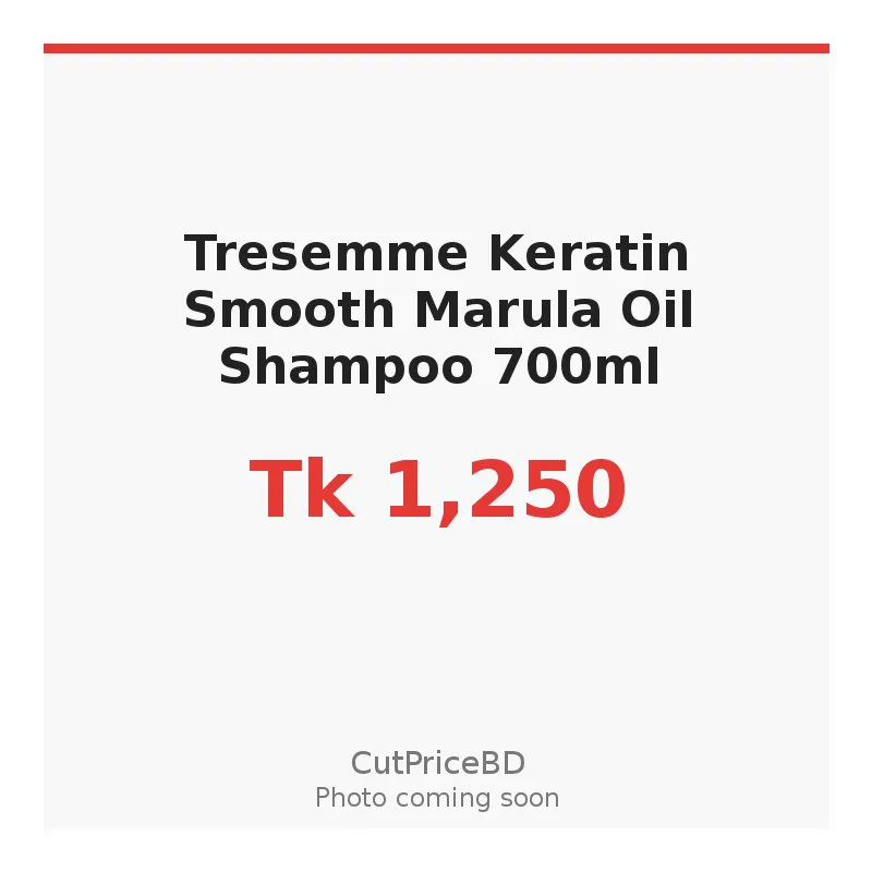 Tresemme Keratin Smooth Marula Oil Shampoo 700ml