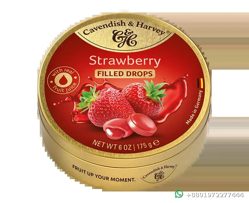 Cavendish & Harvey Strawberry Filled Drops 175g