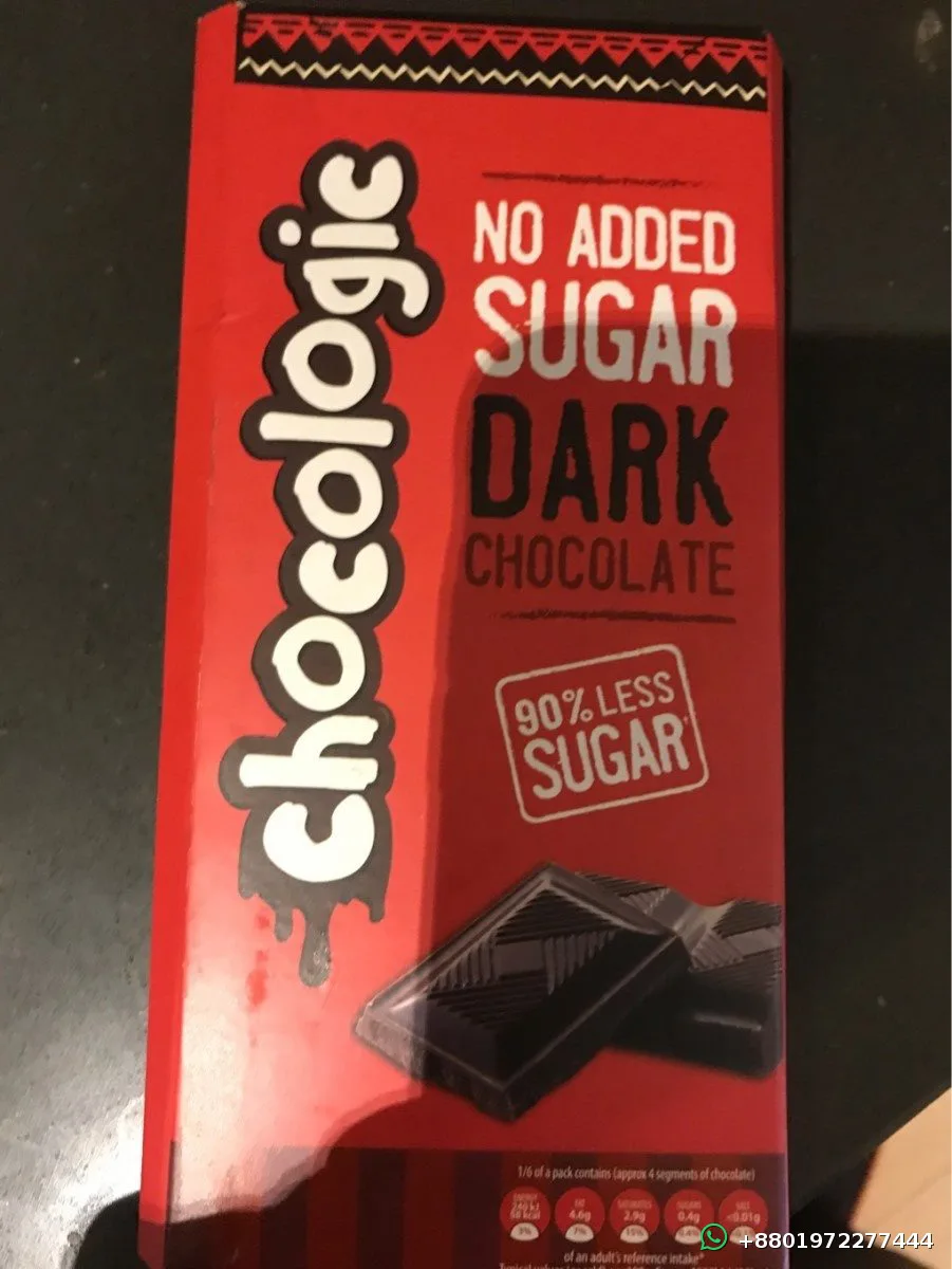Choco Logic No Sugar Added Belgian Dark Chocolate 80g