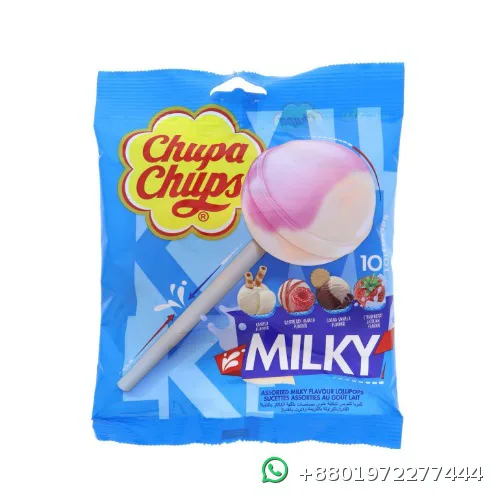 Chupa Chups Milky 10 Lollipops 120g