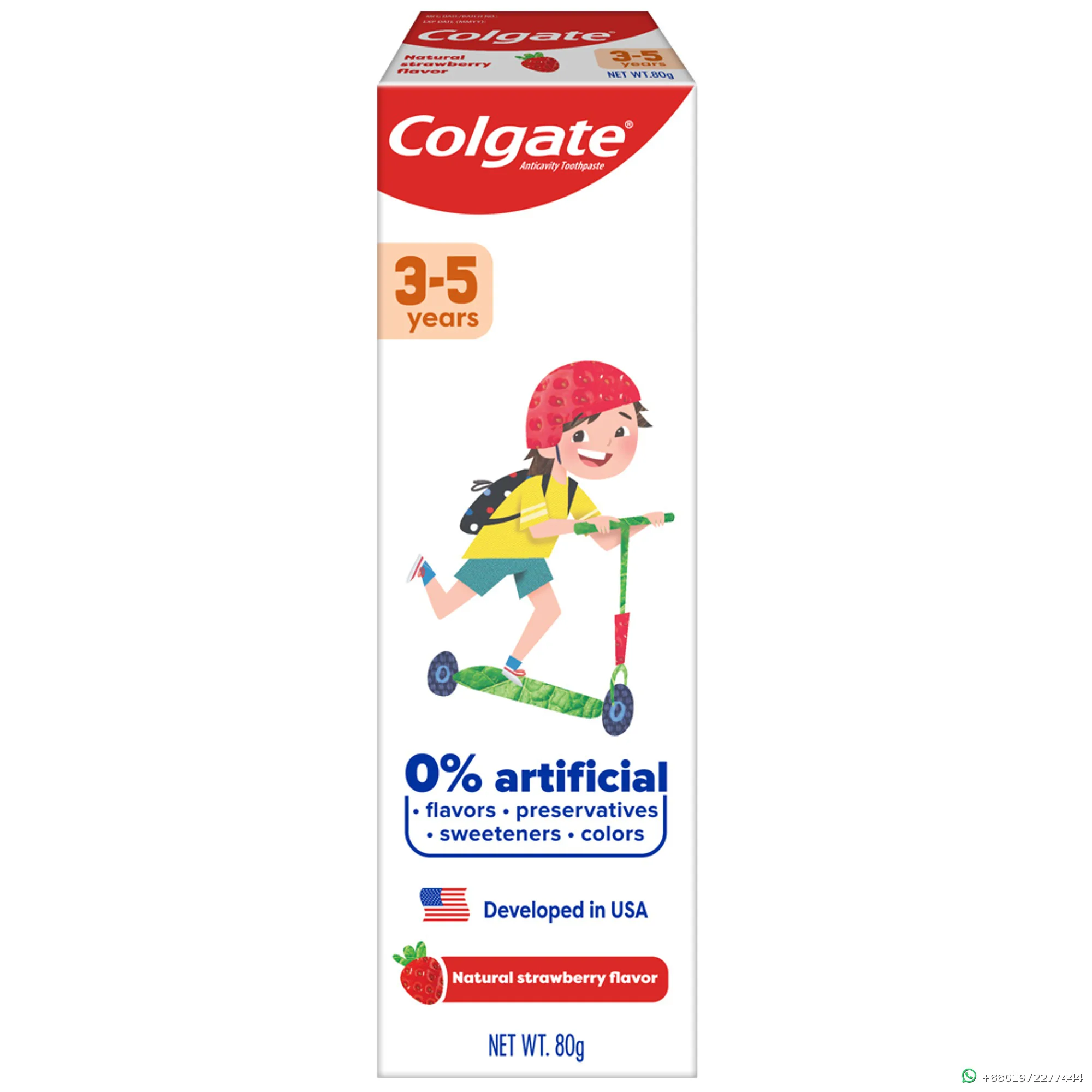 Colgate Natural Fruit Flavor Toothpaste 3-5 years 80g