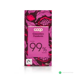 Coop Cioccolato Fondente 99% Cacao Dark Chocolate 100g