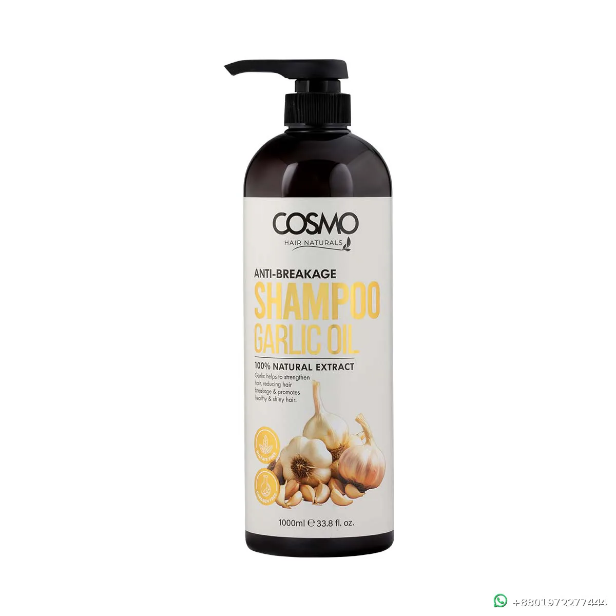 Cosmo Anti Breakage Garlic Oil Shampoo 1000ml