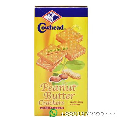 Cowhead Peanut Butter Crackers with Calcium 190g
