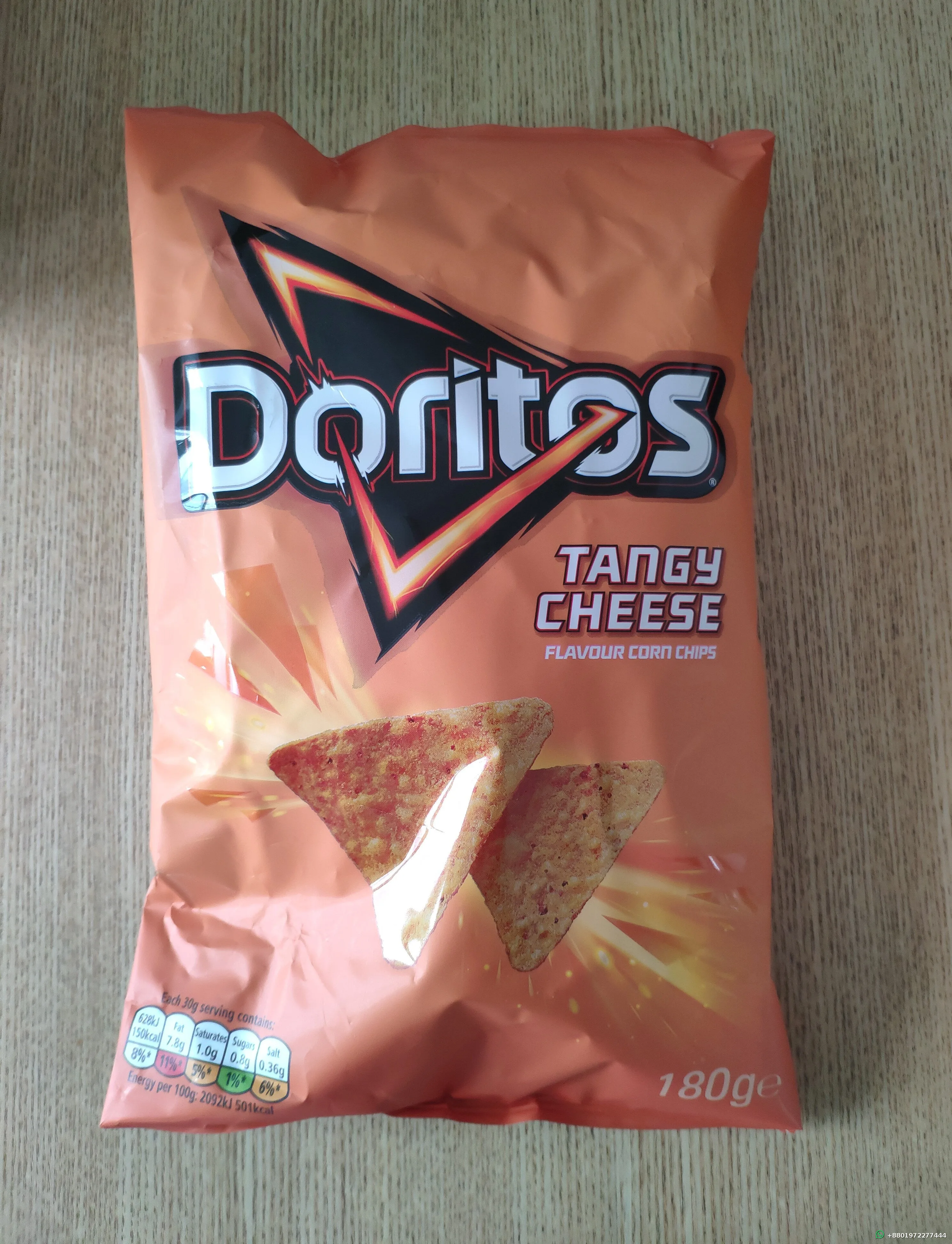Doritos Tangy Cheese Chips 180g